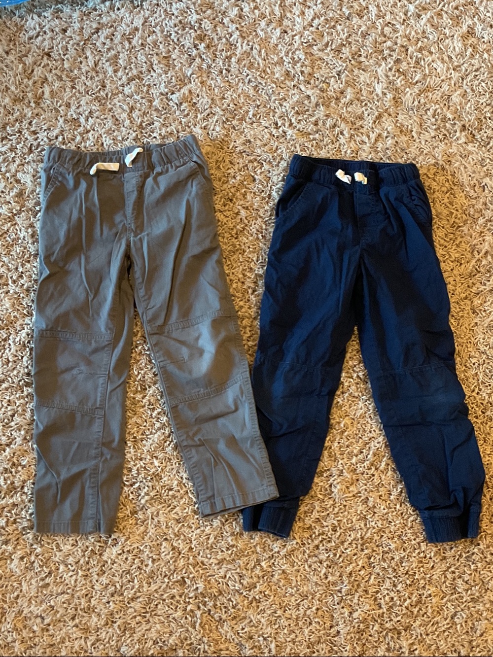 Boys Gray and Navy Pants - 2 Pack